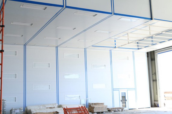 Покрасочно-сушильная камера для самолетов Airbus в Авиационно-техническом центре Покрасочно-сушильная камера SPK GROUP для самолетов Airbus в Авиационно-техническом центре