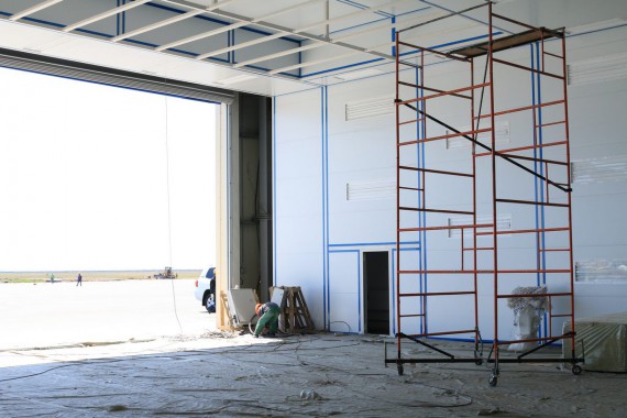 Покрасочно-сушильная камера для самолетов Airbus в Авиационно-техническом центре Покрасочно-сушильная камера SPK GROUP для самолетов Airbus в Авиационно-техническом центре