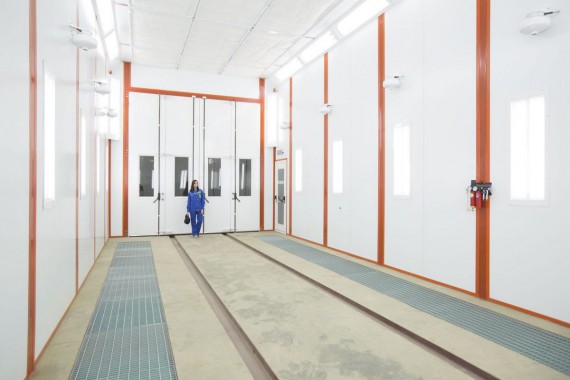 Окрасочно-сушильная камера для вилочных погрузчиков и металлоконструкций (Невьянский Машиностроительный Завод, г. Невьянск, Свердловская область) Окрасочно-сушильная камера для вилочных погрузчиков и металлоконструкций (Невьянский Машиностроительный Завод, г. Невьянск, Свердловская область)