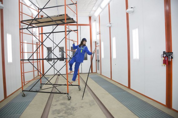 Окрасочно-сушильная камера для вилочных погрузчиков и металлоконструкций (Невьянский Машиностроительный Завод, г. Невьянск, Свердловская область) Окрасочно-сушильная камера для вилочных погрузчиков и металлоконструкций (Невьянский Машиностроительный Завод, г. Невьянск, Свердловская область)