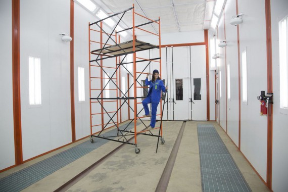 Окрасочно-сушильная камера для вилочных погрузчиков и металлоконструкций (Невьянский Машиностроительный Завод, г. Невьянск, Свердловская область) Окрасочно-сушильная камера для вилочных погрузчиков и металлоконструкций (Невьянский Машиностроительный Завод, г. Невьянск, Свердловская область)