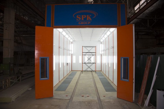 Окрасочно-сушильная камера для вилочных погрузчиков и металлоконструкций (Невьянский Машиностроительный Завод, г. Невьянск, Свердловская область) Окрасочно-сушильная камера для вилочных погрузчиков и металлоконструкций (Невьянский Машиностроительный Завод, г. Невьянск, Свердловская область)
