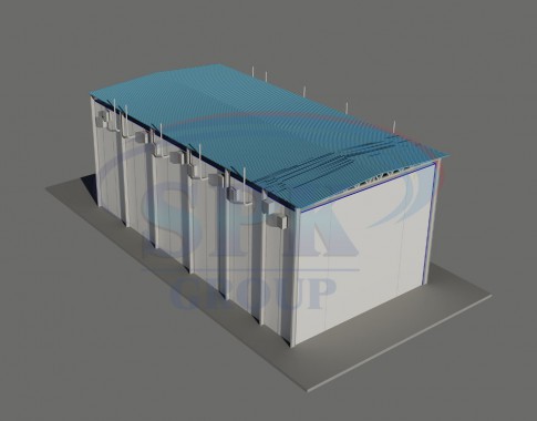 Уличная камера окраски и сушки яхт и катеров SPK-33.9.12 Уличная камера окраски и сушки яхт и катеров SPK GROUP