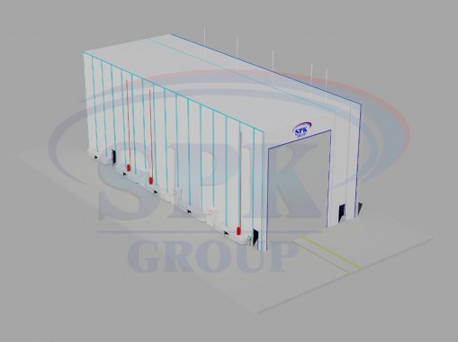 Уличная камера окраски и сушки яхт и катеров SPK-33.9.12 Уличная камера окраски и сушки яхт и катеров SPK GROUP