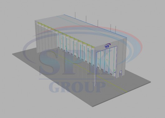 Уличная камера окраски и сушки яхт и катеров SPK-33.9.12 Уличная камера окраски и сушки яхт и катеров SPK GROUP