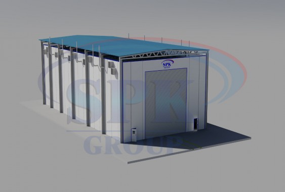 Уличная камера окраски и сушки яхт и катеров SPK-33.9.12 Уличная камера окраски и сушки яхт и катеров SPK GROUP