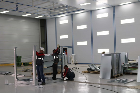 Покрасочно-сушильная камера для самолетов Airbus в Авиационно-техническом центре Покрасочно-сушильная камера SPK GROUP для самолетов Airbus в Авиационно-техническом центре