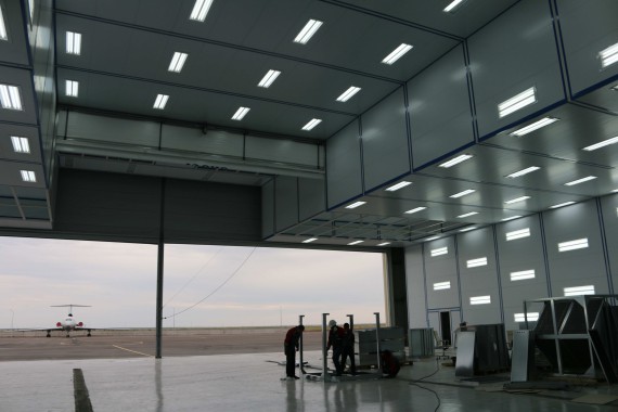 Покрасочно-сушильная камера для самолетов Airbus в Авиационно-техническом центре Покрасочно-сушильная камера SPK GROUP для самолетов Airbus в Авиационно-техническом центре