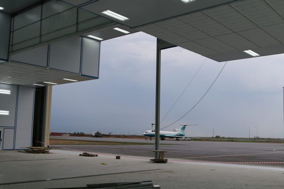 Покрасочно-сушильная камера для самолетов Airbus в Авиационно-техническом центре Покрасочно-сушильная камера SPK GROUP для самолетов Airbus в Авиационно-техническом центре