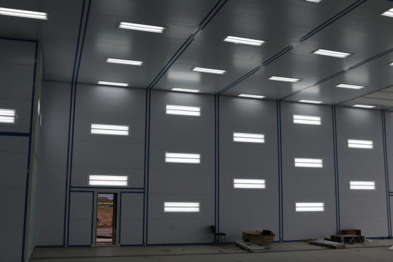 Покрасочно-сушильная камера для самолетов Airbus в Авиационно-техническом центре Покрасочно-сушильная камера SPK GROUP для самолетов Airbus в Авиационно-техническом центре