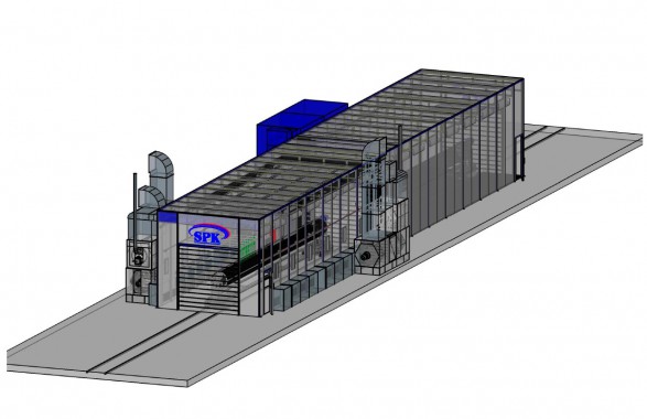 Комплекс подготовки и окраски труб SPK-30.4.4 Комплекс подготовки и окраски труб SPK GROUP