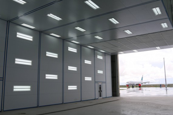 Покрасочно-сушильная камера для самолетов Airbus в Авиационно-техническом центре Покрасочно-сушильная камера SPK GROUP для самолетов Airbus в Авиационно-техническом центре