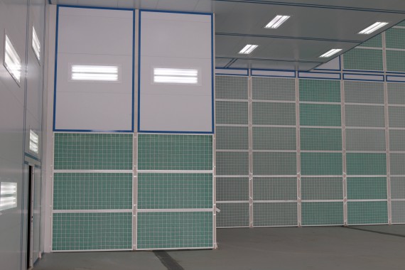 Покрасочно-сушильная камера для самолетов Airbus в Авиационно-техническом центре Покрасочно-сушильная камера SPK GROUP для самолетов Airbus в Авиационно-техническом центре