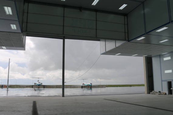 Покрасочно-сушильная камера для самолетов Airbus в Авиационно-техническом центре Покрасочно-сушильная камера SPK GROUP для самолетов Airbus в Авиационно-техническом центре