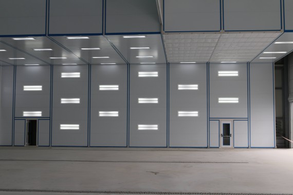 Покрасочно-сушильная камера для самолетов Airbus в Авиационно-техническом центре Покрасочно-сушильная камера SPK GROUP для самолетов Airbus в Авиационно-техническом центре