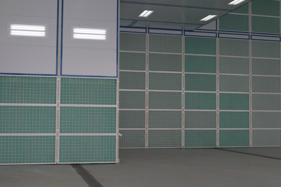 Покрасочно-сушильная камера для самолетов Airbus в Авиационно-техническом центре Покрасочно-сушильная камера SPK GROUP для самолетов Airbus в Авиационно-техническом центре