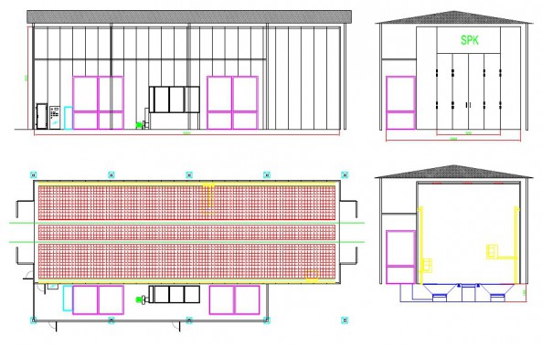 Обитаемая дробеструйная камера в уличном исполнении SPK 24.8.8 Обитаемая дробеструйная камера в уличном исполнении SPK GROUP