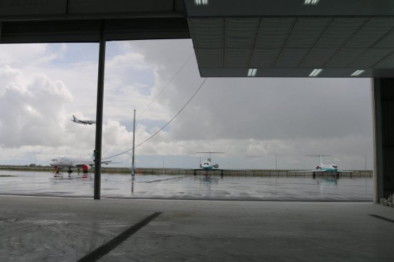 Покрасочно-сушильная камера для самолетов Airbus в Авиационно-техническом центре Покрасочно-сушильная камера SPK GROUP для самолетов Airbus в Авиационно-техническом центре