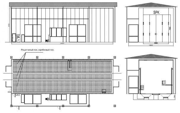 Обитаемая дробеструйная камера в уличном исполнении SPK 24.8.8 Обитаемая дробеструйная камера в уличном исполнении SPK GROUP