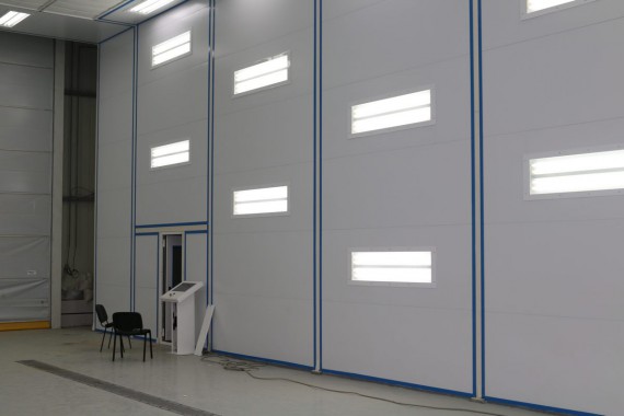 Покрасочно-сушильная камера для самолетов Airbus в Авиационно-техническом центре Покрасочно-сушильная камера SPK GROUP для самолетов Airbus в Авиационно-техническом центре