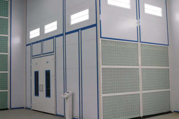 Покрасочно-сушильная камера для самолетов Airbus в Авиационно-техническом центре Покрасочно-сушильная камера SPK GROUP для самолетов Airbus в Авиационно-техническом центре