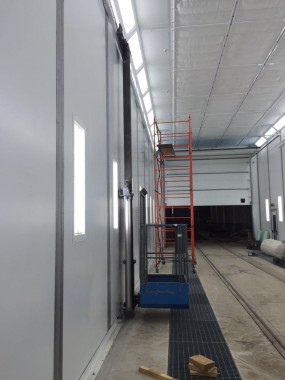 Покрасочно-сушильная камера для локомотивов для Музея РЖД г. Екатеринбург Окрасочно-сушильная камера для локомотивов СПК ГРУПП