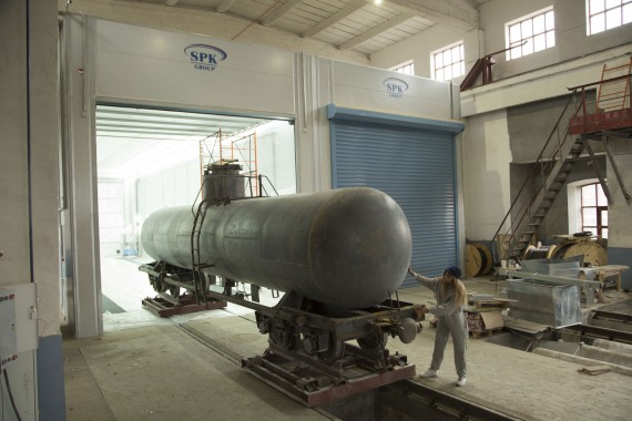 Покрасочно-сушильная камера для локомотивов для Музея РЖД г. Екатеринбург Окрасочно-сушильная камера для локомотивов SPK GROUP