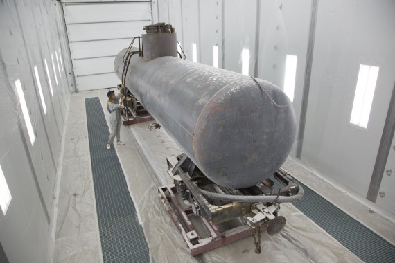 Покрасочно-сушильная камера для локомотивов для Музея РЖД г. Екатеринбург Камера для покраски и сушки локомотивов SPK GROU