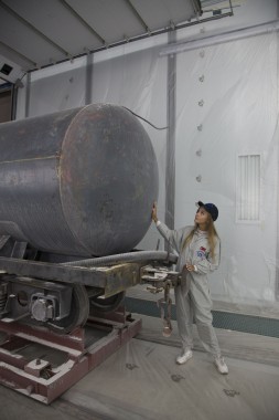 Покрасочно-сушильная камера для локомотивов для Музея РЖД г. Екатеринбург Камера покраски и сушки локомотивов SPK GROUP