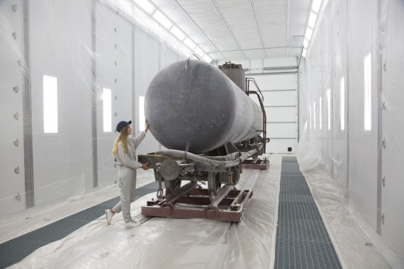 Покрасочно-сушильная камера для локомотивов для Музея РЖД г. Екатеринбург Камера для покраски и сушки локомотивов SPK GROU