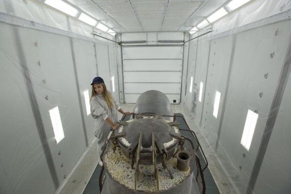 Покрасочно-сушильная камера для локомотивов для Музея РЖД г. Екатеринбург Камера для покраски и сушки локомотивов SPK GROU