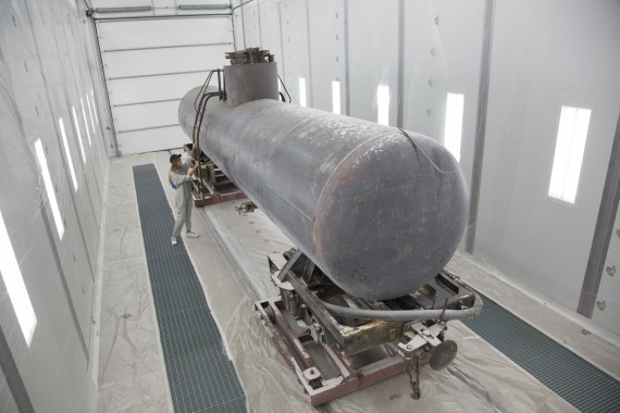 Покрасочно-сушильная камера для локомотивов для Музея РЖД г. Екатеринбург Камера для покраски и сушки локомотивов SPK GROU