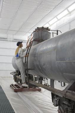 Покрасочно-сушильная камера для локомотивов для Музея РЖД г. Екатеринбург Фото окрасочной камеры для локомотивов SPK GROUP