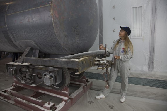 Покрасочно-сушильная камера для локомотивов для Музея РЖД г. Екатеринбург Фото окрасочной камеры для локомотивов SPK GROUP