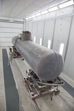 Покрасочно-сушильная камера для локомотивов для Музея РЖД г. Екатеринбург Фото окрасочной камеры для локомотивов SPK GROUP