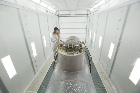 Покрасочно-сушильная камера для локомотивов для Музея РЖД г. Екатеринбург Окрасочно-сушильная камера для локомотивов SPK GROUP