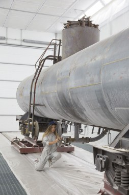 Покрасочно-сушильная камера для локомотивов для Музея РЖД г. Екатеринбург Фото окрасочной камеры для локомотивов SPK GROUP