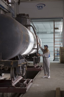 Покрасочно-сушильная камера для локомотивов для Музея РЖД г. Екатеринбург Фото окрасочной камеры для локомотивов SPK GROUP