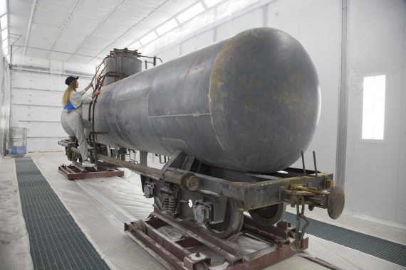 Покрасочно-сушильная камера для локомотивов для Музея РЖД г. Екатеринбург Окрасочно-сушильная камера для локомотивов SPK GROUP