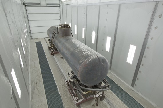 Покрасочно-сушильная камера для локомотивов для Музея РЖД г. Екатеринбург Камера покраски и сушки локомотивов SPK GROUP