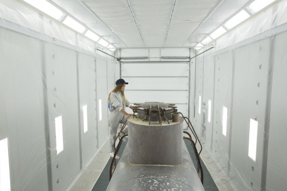 Покрасочно-сушильная камера для локомотивов для Музея РЖД г. Екатеринбург Камера покраски и сушки локомотивов SPK GROUP