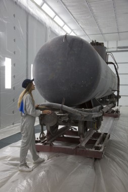 Покрасочно-сушильная камера для локомотивов для Музея РЖД г. Екатеринбург Камера покраски и сушки локомотивов SPK GROUP