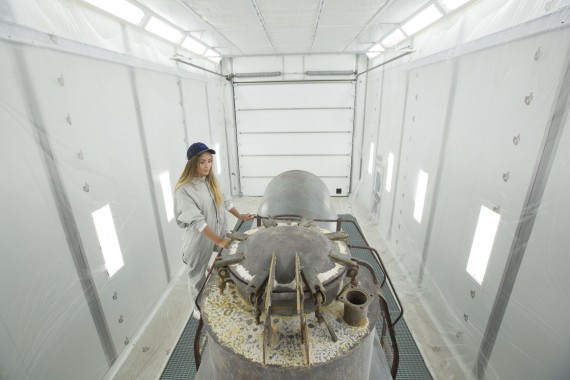 Покрасочно-сушильная камера для локомотивов для Музея РЖД г. Екатеринбург Окрасочно-сушильная камера для локомотивов SPK GROUP