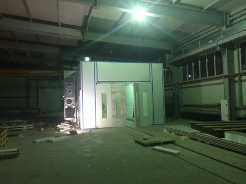 Окрасочно-сушильная камера для окраски металлоконструкций и ферм SPK 15.4.6. Италия Окрасочно-сушильная камера для окраски металлоконструкций и ферм SPK 15.4.6. Италия