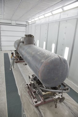 Покрасочно-сушильная камера для локомотивов для Музея РЖД г. Екатеринбург Камера покраски и сушки локомотивов SPK GROUP