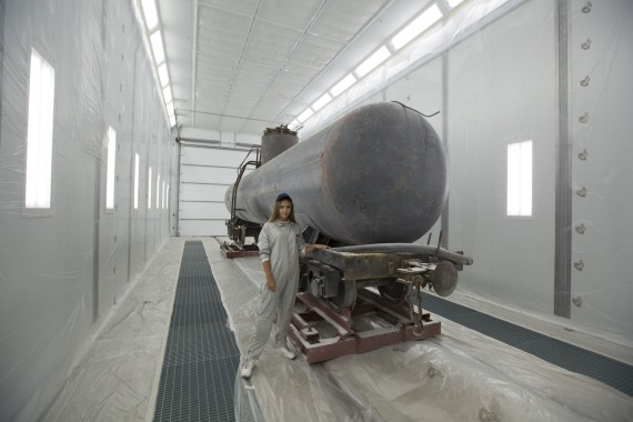 Покрасочно-сушильная камера для локомотивов для Музея РЖД г. Екатеринбург Окрасочно-сушильная камера для локомотивов SPK GROUP