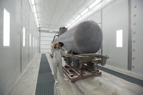 Покрасочно-сушильная камера для локомотивов для Музея РЖД г. Екатеринбург Камера покраски и сушки локомотивов SPK GROUP