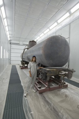 Покрасочно-сушильная камера для локомотивов для Музея РЖД г. Екатеринбург Камера покраски и сушки локомотивов SPK GROUP