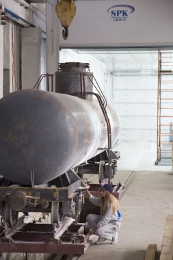 Покрасочно-сушильная камера для локомотивов для Музея РЖД г. Екатеринбург Камера покраски и сушки локомотивов SPK GROUP