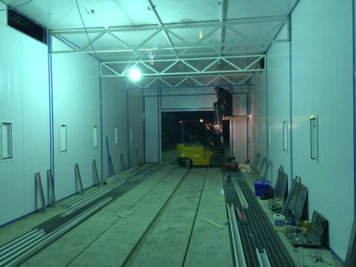 Окрасочно-сушильная камера для окраски металлоконструкций и ферм SPK 15.4.6. Италия Окрасочно-сушильная камера для окраски металлоконструкций и ферм SPK 15.4.6. Италия